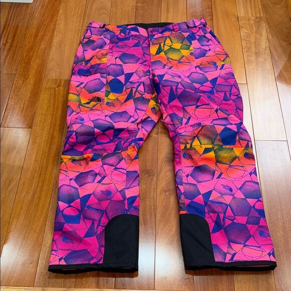 The North Face Women's Dryvent Pants Pink Magenta Insulated Freedom Ski Snow 3XL - Picture 1 of 12